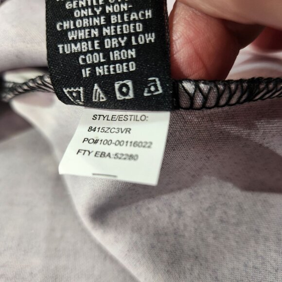 Violets & Roses Floral Square Neck Long Sleeve Blouse New With Tags Women's M - Picture 14 of 14